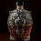 Sophisticated Lions Head Whiskeys Container Glass Drinkware For 5