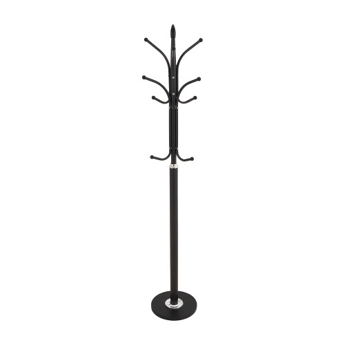 Living And Home Freestanding Metal Hat Coat Rack Stand, Black 2