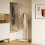 Living And Home Freestanding Marble Base Clothes Rack, White 1