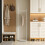 Living And Home Freestanding Marble Base Clothes Rack, White 2