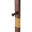 Living And Home Freestanding Wooden Clothes Rack with 5 Hooks, Walnut 4