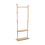 Living And Home Freestanding Wooden Clothes Rack with 5 Hooks, Natural 1