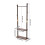 Living And Home Freestanding Wooden Clothes Rack with 5 Hooks, Walnut 6
