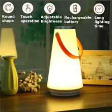 LED Touch Night Light Lantern Bedside Lamp USB Rechargeable 1200 mAh Dimmable