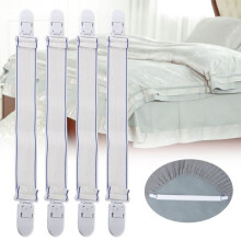 4pcs Adjustable Bed Sheet Fasteners Elastic Straps Mattress Cover Sofa Cushion -TUN