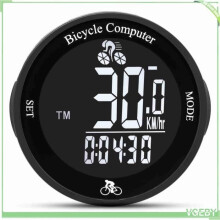 Round Wireless Multifunction LED Backlit Bike Computer/Odometer