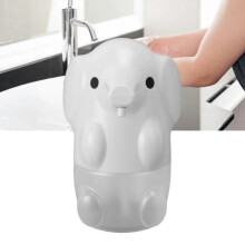 Sonew Home Soap Foam Dispenser, Automatic Foaming Soap Dispenser, Elephant Decorative Dispenser, White