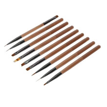 Nail Art Brush Set - Drfeify - 89163 - Ergonomic - Nylon Bristles - UV Gel Compatible