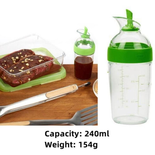 Salad Dressing Shaker - Unknown Brand - 240ml - Leakproof - High-Quality Material - Multi-Purpose 1