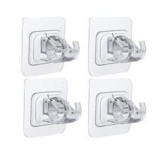 Pcs Self-Adhesive Curtain Rod Brackets, Wall Mounts for Curtain Rods, Self-Adhesive Hooks
