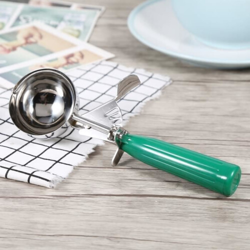 JAR Practical Stainless Steel Ice Scoop for Fruit with Plastic Handle Kitchen Tool (6.5 cm) JA516 2