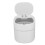 Dilwe Mini Office Bin - White - One Touch Opening - Easy to Clean 4