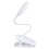 Clip-on LED reading light, USB rechargeable, with 3 lighting modes and adjustable touch control. 1