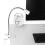 LED Clip-on Desk Lamp - Dimmable - Flexible - White - Metal + Plastic - E27 1