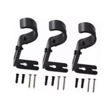 Curtain rod bracket - FYDUN - Set of 3 - Durable iron - Easy installation - High load capacity