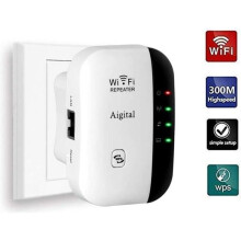 WiFi Amplifier, 300 Mbps WiFi Repeater 2.4G WiFi Extender with AP/Repeater and WPS Function, Increases WiFi Coverage