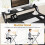 Yaheetech Foldable Desk with Monitor Stand,80 cm Computer Desk for Small Spaces 5