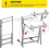 Yaheetech Foldable Desk with Monitor Stand,80 cm Computer Desk for Small Spaces 7