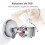 Suction cup shower head holder - JORMFTTE - 360 - White - Water saving - Corrugated 2