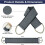Back Scrub - Unspecified - Double-Sided Exfoliating Glove - Blue-Gray - 2 Pieces - Multifunctional 2
