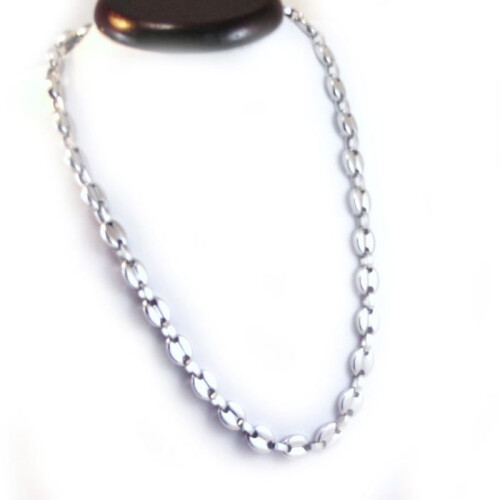 Men's Necklace "Coffee Bean" Steel 1