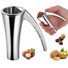 Nutcracker - Metal - Silver - 9x3.5x2.1cm - Durable and practical kitchen tool