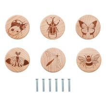 Animal Print Drawer Handles Cartoon Single Hole Drawer Pulls-D