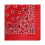 12Pieces Comfortable Square Bandana Head Scarf Dustproof-Red 5