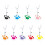 Adjustable Height Ball Joint Doll Display Stand For-light pink 2