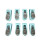Steppdeckenhalter mit Daumenschnalle (8er-Pack) Green 1