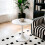 Living And Home Modern Tulip-Shaped Dining Table, White 1