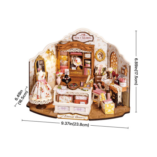 Rolife Elsa's Tailoring DIY Miniature House 2