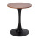 Living And Home Modern Tulip-Shaped Dining Table, Walnut+Black 1