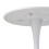 Living And Home Modern Tulip-Shaped Dining Table, White 5