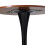 Living And Home Modern Tulip-Shaped Dining Table, Walnut+Black 4