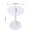 Living And Home Modern Tulip-Shaped Dining Table, White 6