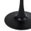 Living And Home Modern Tulip-Shaped Dining Table, Walnut+Black 5