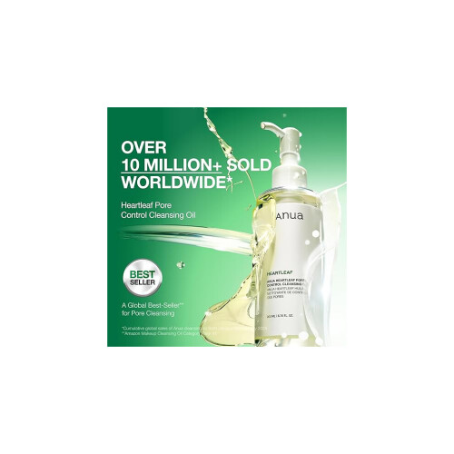 Heartleaf Cleansing Oil, Pore Control Makeup Remover 6.76oz 2