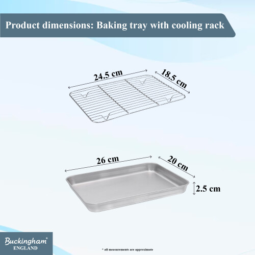 Buckingham Stainless Steel Baking Tray with Cooling Rack 1
