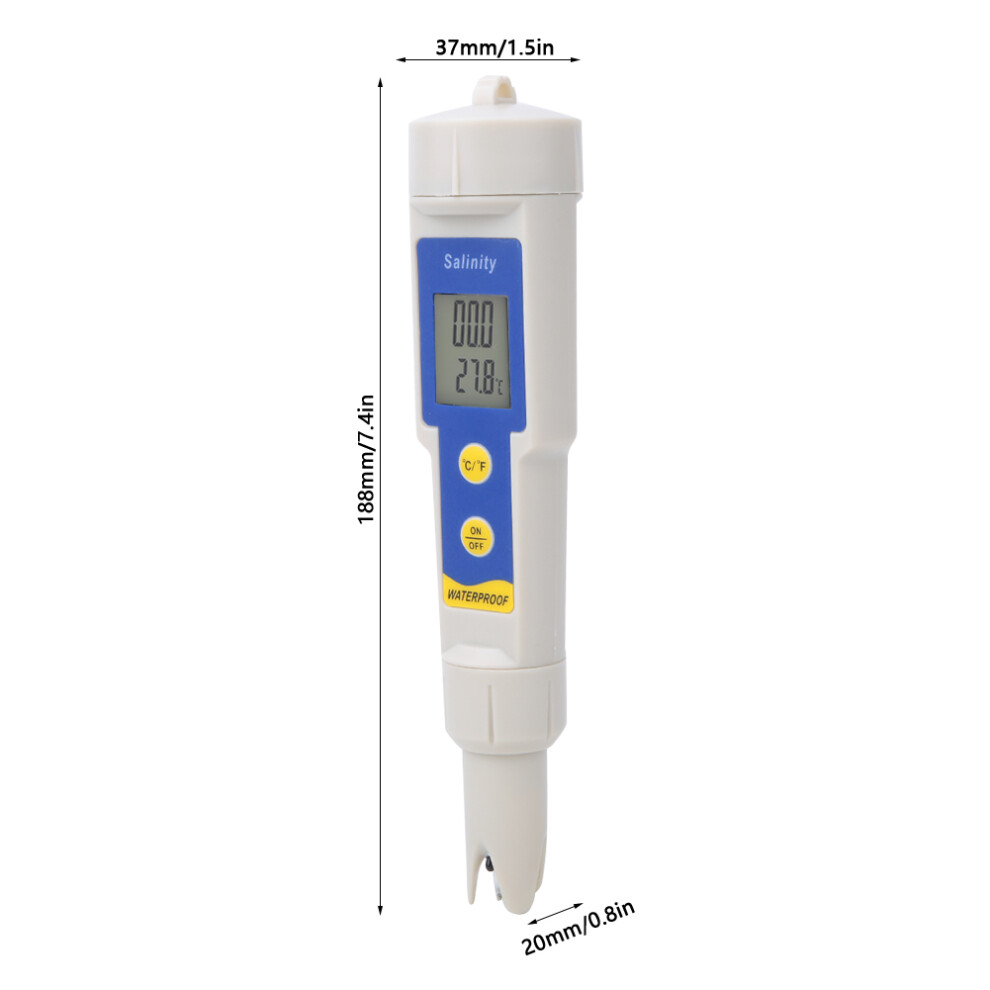 Portable Digital Salinity and Temp Tester