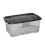Strata 42L Clear Storage Box with Black Lid, Stackable and Nestable Design Storage Solution 8