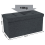 Folding Linen Storage Stool Fine Linen, Dark Grey 2