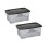 Strata 2 x 42L Clear Storage Box with Black Lid, Stackable and Nestable Design Storage Solution 10