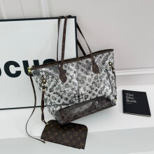 (White) Transparent PVC presbyopic shoulder bag