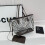 (White) Transparent PVC presbyopic shoulder bag 1