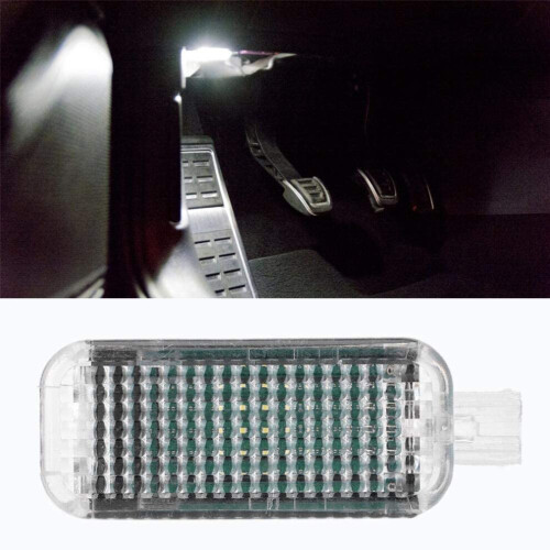 Éclairage intérieur LED de plancher (4 pièces) avec câble, référence 4E0947415, compatible avec Audi 1