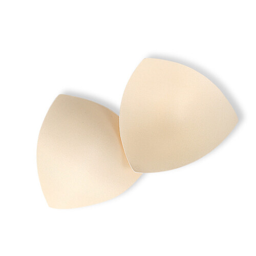 YZ007 Triangle Sponge Bra Pads Hudfarve One Size (2 Par) 2