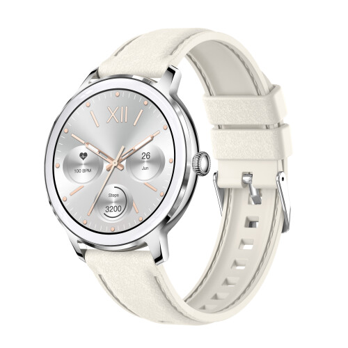 Smartwatch mit Puls-, Blutdruck- und Blutsauerstoffmessgerät Silver 2