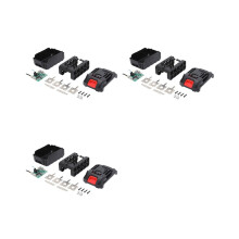 3X Koffer für Elektrowerkzeuge. BMS. 21-V-Akku-Aufbewahrungsbox für Kabellosen Elektrischen Winkelschleifer. Schneiden. 18650-Akkufach