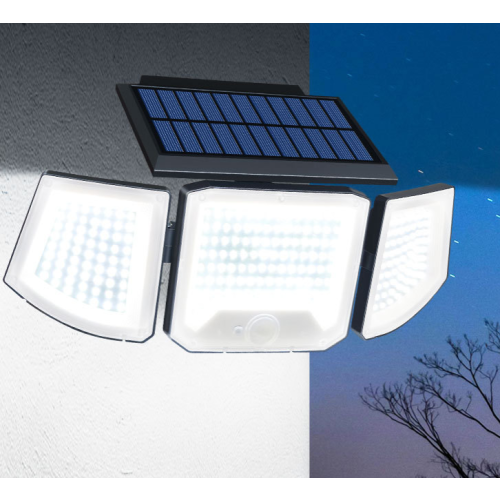 Solar Security Lights Outdoor Motion Sensor Light Solar Powered Waterproof  White Light 1PCS